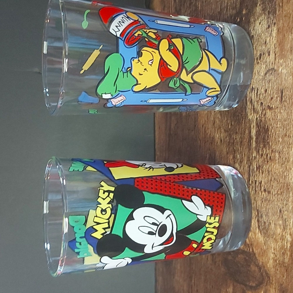 Pair of Vintage Anchor Hocking Disney Glasses